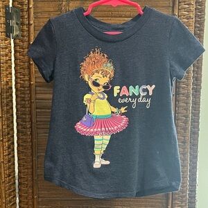 Disney Jumping Beans Fancy Nancy Graphic Navy Blue Short Sleeve Tee, Size 4T